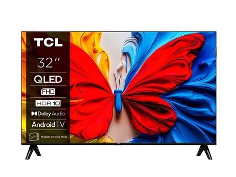 TCL 32" V5C HD Ready QLED Android TV QLED, Android TV, HDR, Google Cast, Google Home, Slim Design (32V5C)