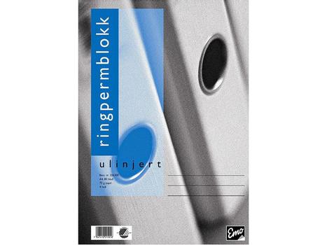 EMO Ringpermblokk EMO A4 70g 80bl ulinjert (532924000*5)