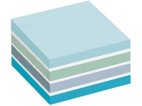 POST-IT Notatkube POST-IT 76x76 ass blå/hvit (2028B)