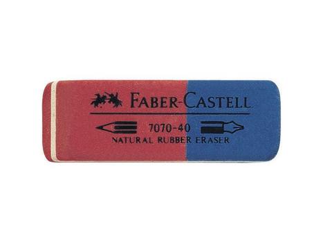 FABER-CASTELL Viskelær FABER CASTELL 7070 rød/blå (187040*40)