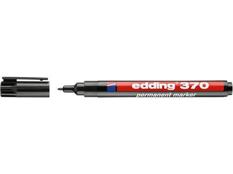EDDING Merkepenn EDDING 370 rund sort (4-370001*10)