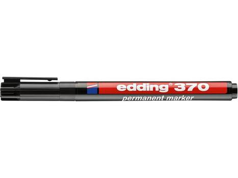 EDDING Merkepenn EDDING 370 rund sort (4-370001*10)