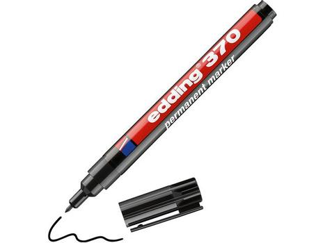 EDDING Merkepenn EDDING 370 rund sort (4-370001*10)