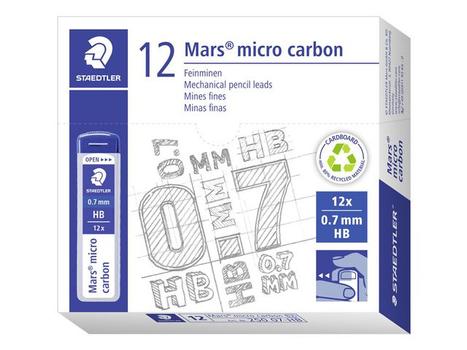 STAEDTLER Blyantmine STAEDTLER 0,7mm HB (12) (250 07-HB*12)