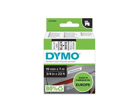 DYMO D1 tape 19mmx7m black/ white (45803)