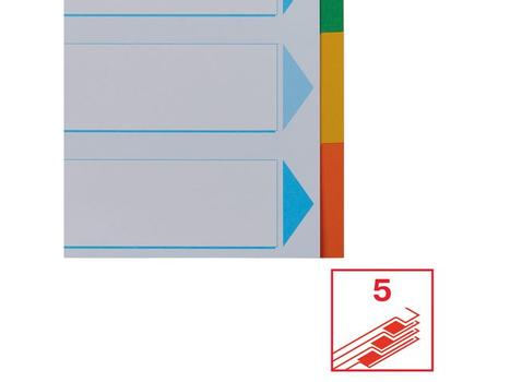 ESSELTE CB Divid. A4 5-Tab Col (100191*20)