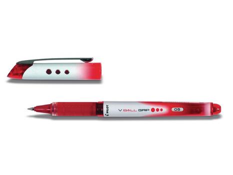 PILOT Rollerpenn PILOT V-Ball Grip 05 rød (BLN-VBG5-R*12)