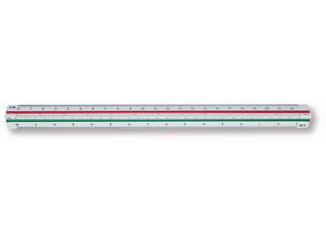 STAEDTLER Linjal reduksjon 1:20-25-50-75-100-125 (561 98-1)
