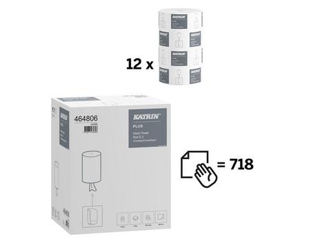 KATRIN Tørkerull KATRIN Plus S u/hylse 2L 60m (464806*12)