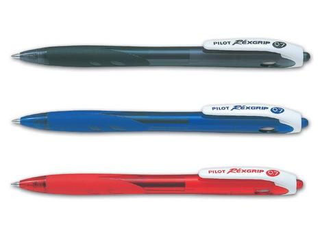 PILOT Kulepenn PILOT Begreen Rexgrip F sort (BRG-10F-BB-BG*10)