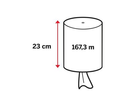 KATRIN Tørkerull KATRIN Plus M 2L u/hylse 167m (448610*6)