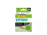 DYMO D1 12mm 1pk, Sort/Gul (S0720580)