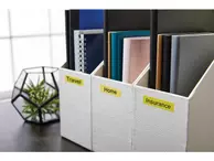 DYMO D1 12mm 1pk, Sort/Gul (S0720580)