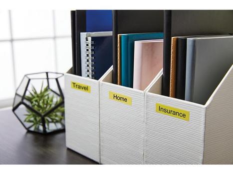 DYMO D1 12mm, Sort/Gul (S0720580 $DEL)