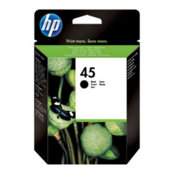 HP 45 Large - Stor - svart - original - blekkpatron (51645AE)
