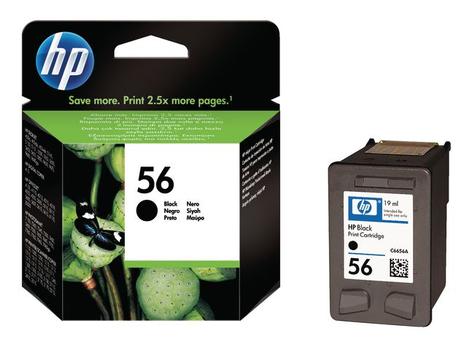 HP Original HP 56-blækpatron,  sort (C6656AE)