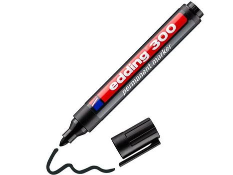 EDDING Merkepenn EDDING 300 rund sort (4-300001*10)