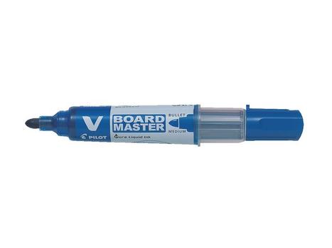 PILOT Whiteboardpenn PILOT V-Board M rund blå (WBMA-VBM-M-L-BG*10)
