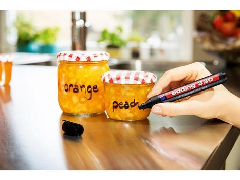 EDDING Merkepenn EDDING 330 skrå rød (4-330002*10)