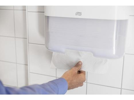 EMO Dispenser TORK tørkeark singlef H3 hvit (553000)
