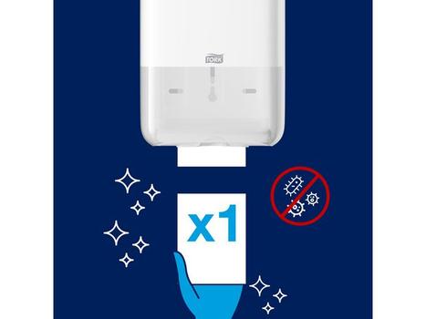 TORK 556000 dispenser toiletpapirark T3 hvid (556000)