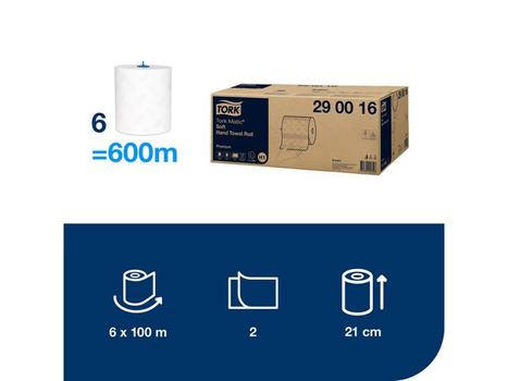 TORK Tørkerull TORK Matic Premium 2L H1 100m (290016*6)