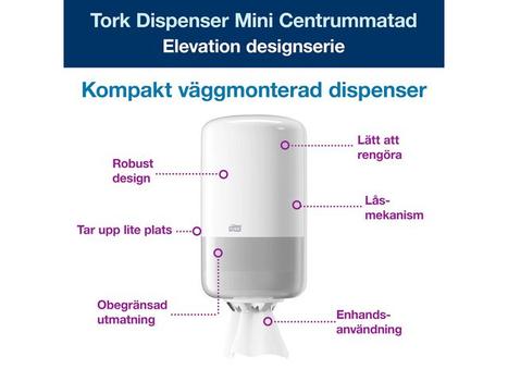 TORK 558000 Centerfeed dispenser M1 hvid (558000)