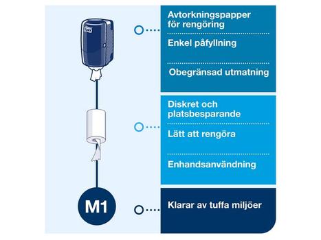 TORK 558000 Centerfeed dispenser M1 hvid (558000)