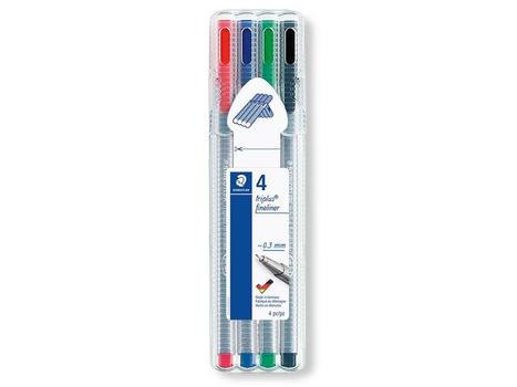 STAEDTLER Fineliner STAEDTLER triplus ass (4) (334 SB4)