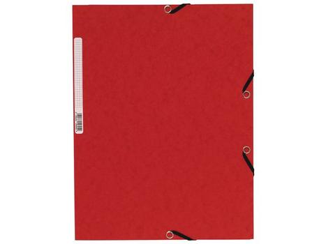 EXACOMPTA Strikkmappe EXACOMPTA A4 3 kl 355g rød (55305E*10)