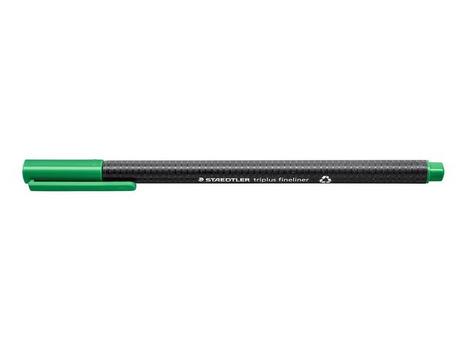 STAEDTLER Fiberpenn STAEDTLER Triplus 0,3mm grønn (334-5*10)
