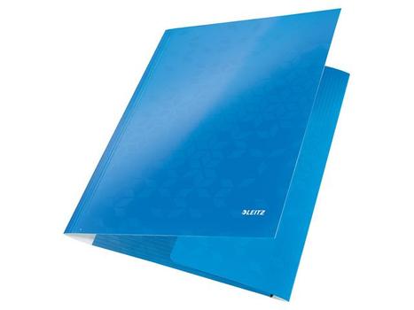 LEITZ Strikkmappe LEITZ Wow A4 3 kl 300g blå (771973)