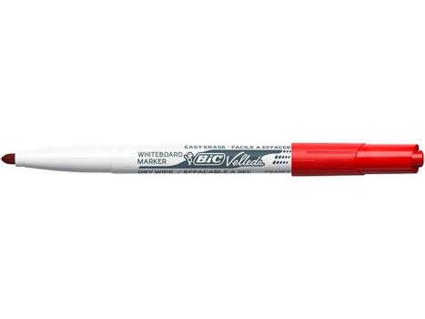 BIC Whiteboardpenn BIC Velleda 1741 rund rød (9581691*12)