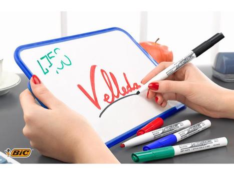 BIC Whiteboardpenn BIC Velleda 1741 rundsort (9581711*12)
