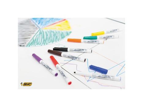 BIC Whiteboardpenn BIC Velleda 1741 rund rød (9581691*12)