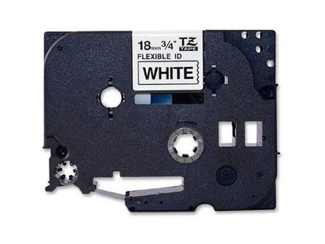 BROTHER 18MM Black On White Flexible ID (TZEFX241)
