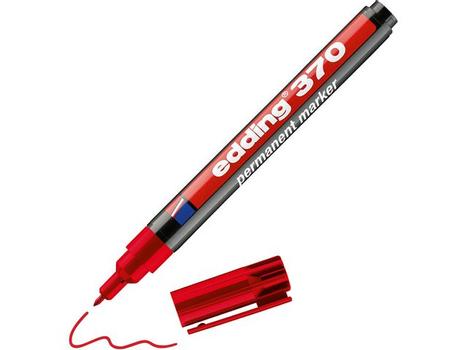EDDING Merkepenn EDDING 370 rund rød (4-370002*10)