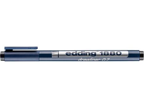 EDDING Fineliner EDDING 1880 0,7mm sort (1880 BLACK 0,7*10)