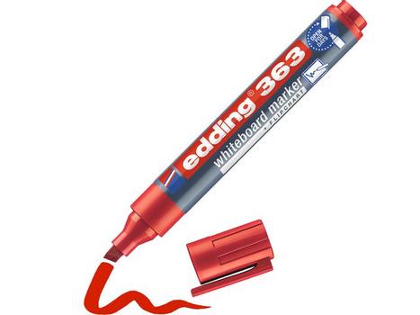 EDDING Whiteboardpenn EDDING 363 skrå rød (4-363002*10)