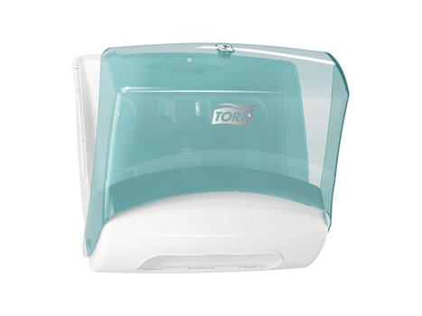 TORK Dispenser Tork Top-Pak W4 Hvid/ turkis 394x427x206mm (654000)