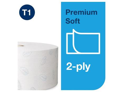 TORK Toiletpapir Premium T1 Jumbo Soft, 2-lags, 360 M (6) (110273)