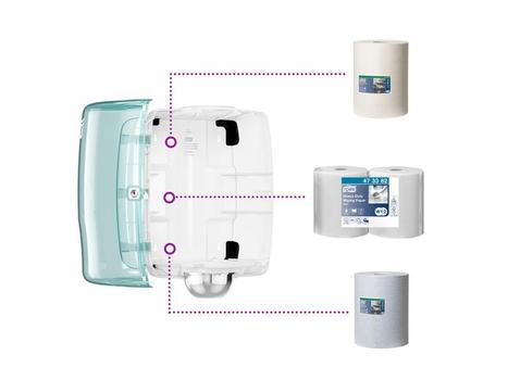 TORK Dispenser Tork Centerfeed W2 Hvid/ turkis 447x328x302mm (653000)