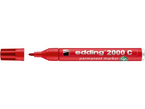 EDDING Merkepenn EDDING 2000 rund rød (4-2000C002*10)
