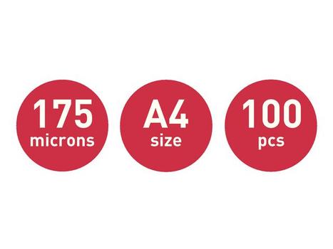 LEITZ Lamination pouch A4 UDT 175 mic. Box/100 (74830000)