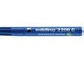 EDDING Merkepenn EDDING 2200 skrå blå (4-2200C003*10)