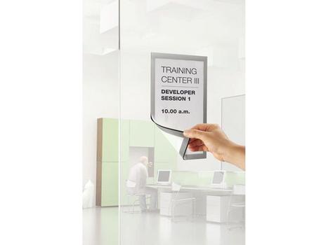 DURABLE Ramme DURAFRAME A4 magnet rød (2) (4872-03)