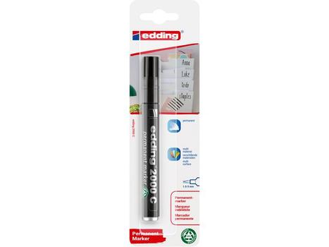 EDDING Merkepenn EDDING 2000 rund sort Blister (4-2000C-1-1001*10)