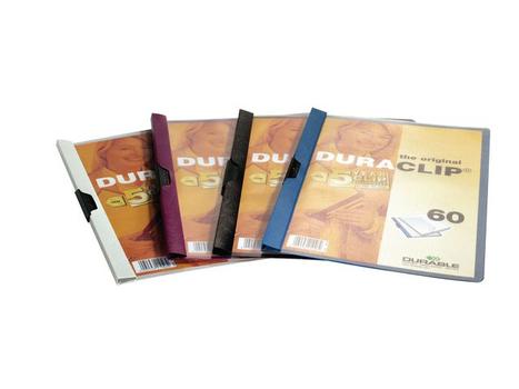 DURABLE Klemmappe DURACLIP A4 60 ark sort (2209-01*25)