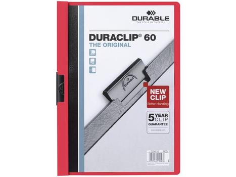 DURABLE Klemmappe DURACLIP A4 60 ark sort (2209-01*25)