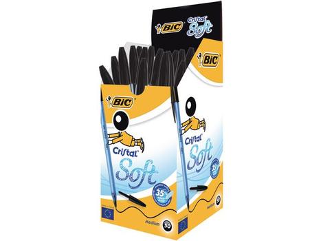 BIC Kulepenn BIC Cristal Soft sort (951433*50)